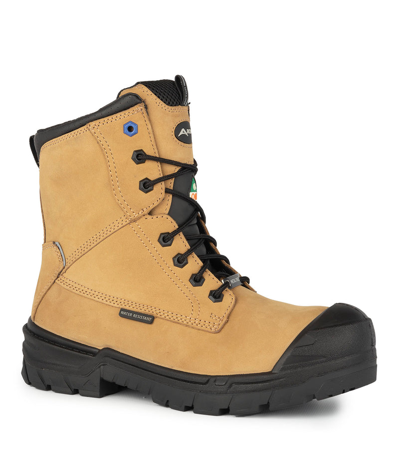 G3M, Tan | 8" Nubuck Work Boots | 4Grip Slip Resisting Outsole