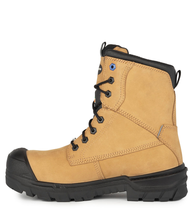 G3M, Tan | 8" Nubuck Work Boots | 4Grip Slip Resisting Outsole