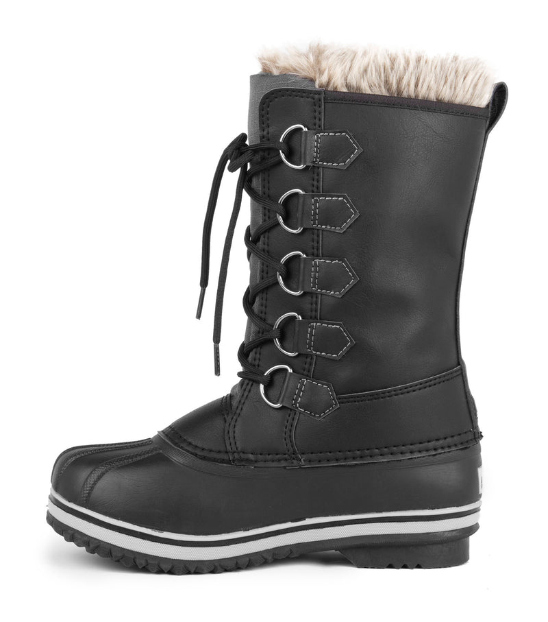 Corinne, Noir | Bottes d'hiver 12'' pour femme | Feutre amovible