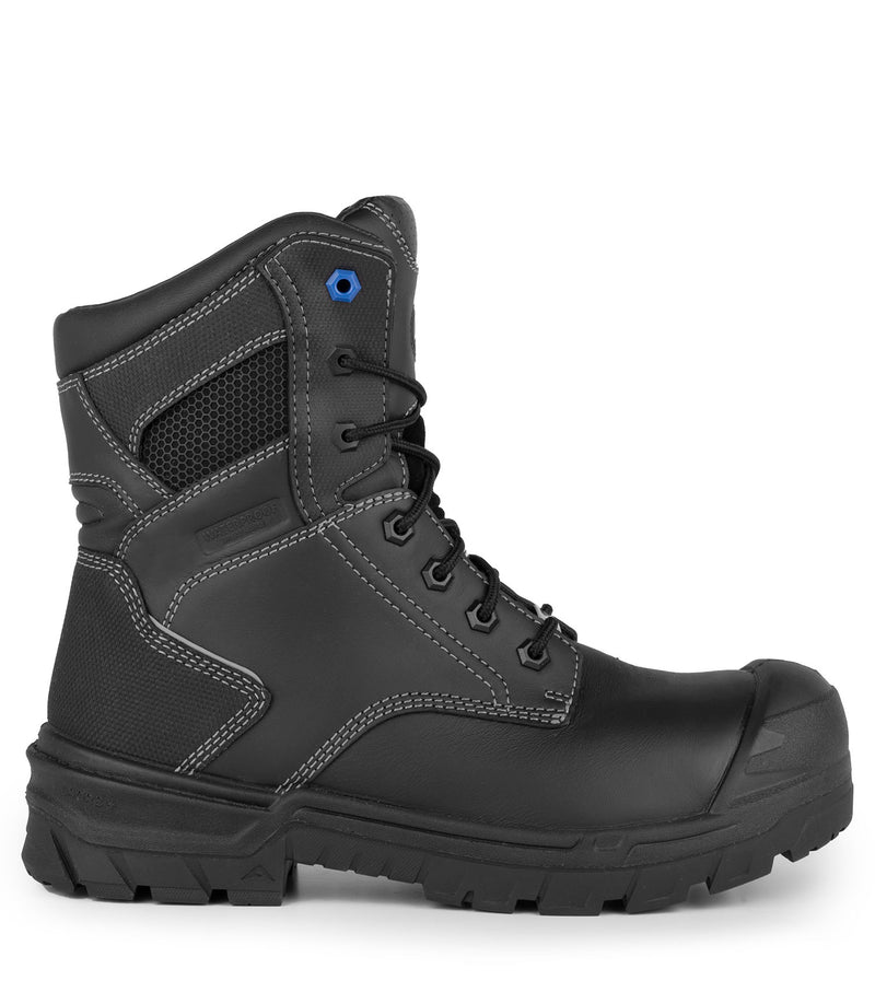 G3T, Black | 8" Leather Work Boots with Waterproof Membrane
