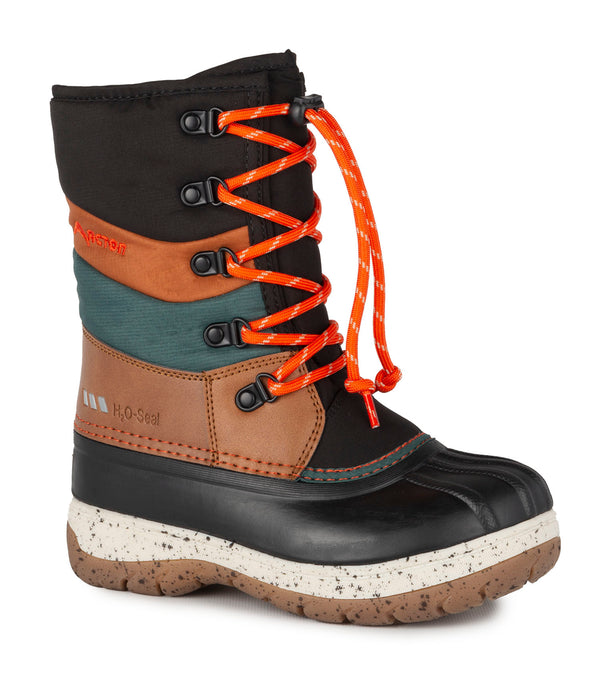 Gummy , Tan | Kids Winter Boots with Removable Felt