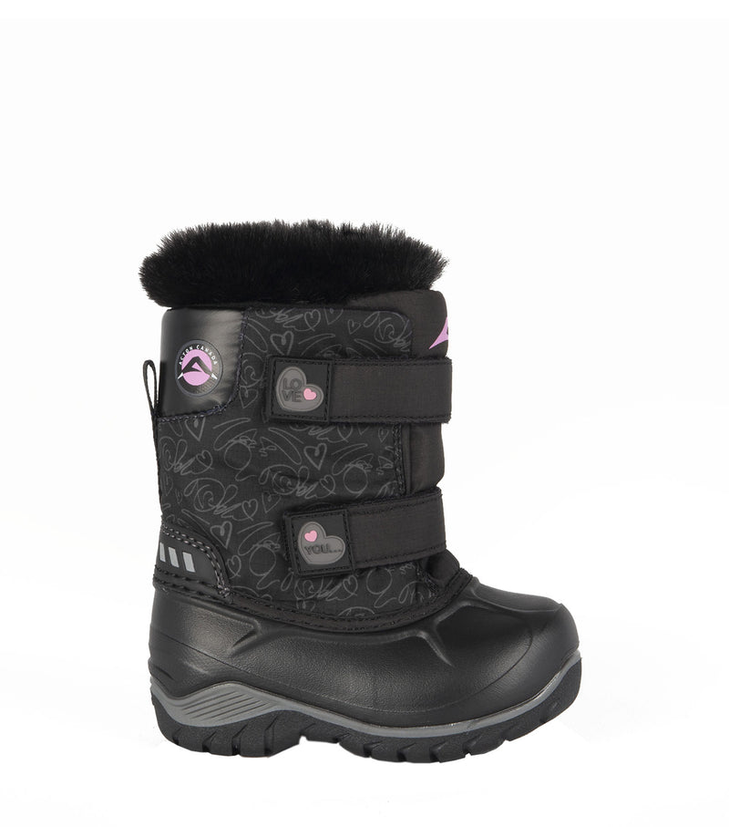 Funky, Black | Baby Winter Boots with Removable Felt
