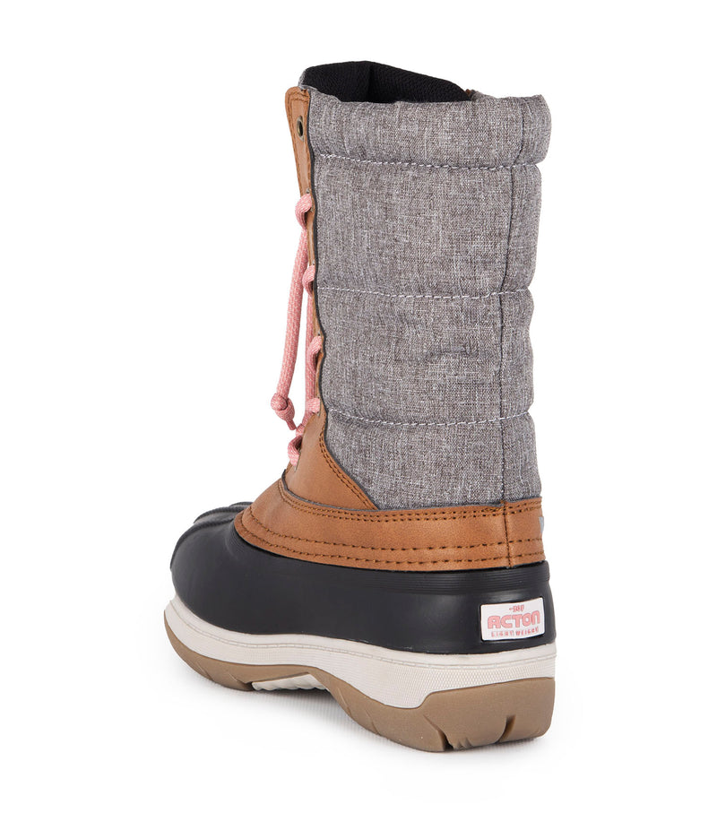 Charm, Tan | Kids Winter Boots with Removable Felt