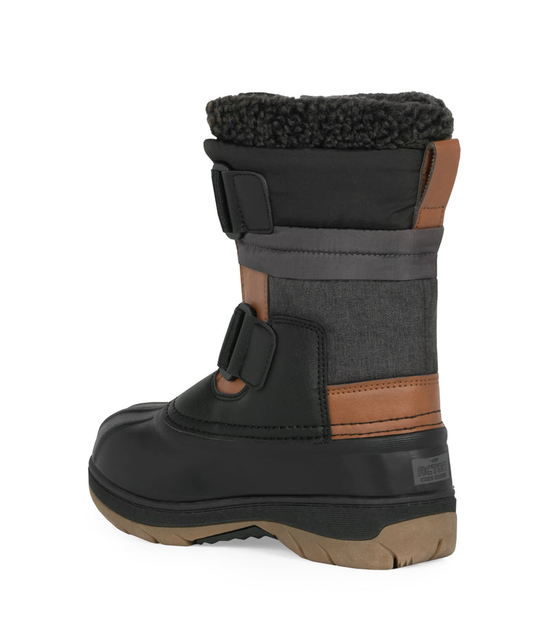 Taffy, Black | Kids Winter Boots with Removable Felt