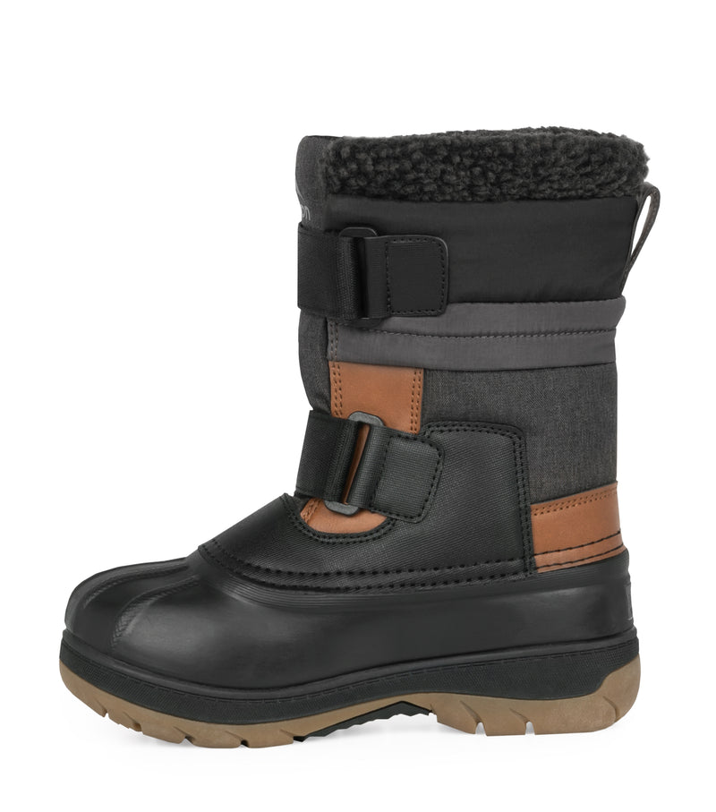 Taffy, Black | Kids Winter Boots with Removable Felt