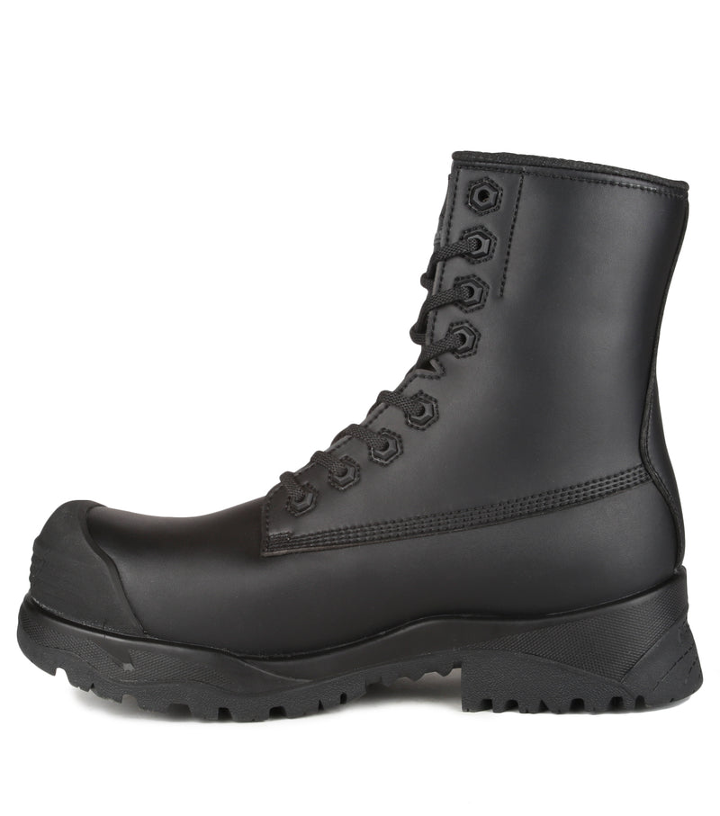 Electric, Black | 8'' Insulated Vegan Work Boots | Microfiber