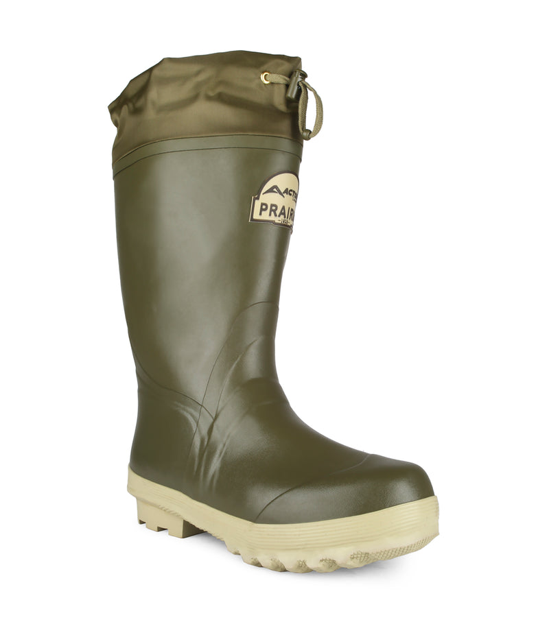 Prairie, Vert | Bottes de pluie 14'' isolées, en caoutchouc naturel