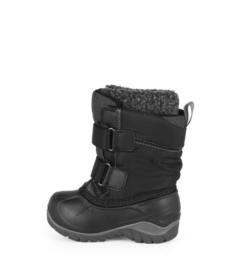 Kiddy, Noir | Bottes d'hiver pour bébés avec feutre amovible