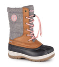 Charm, Tan | Kids Winter Boots with Removable Felt