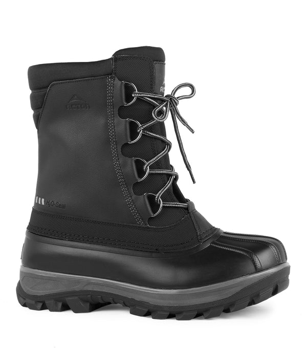 Yukon, Black | 9'' Winter Boots | Removable Felt