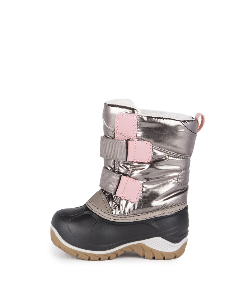 Kiddy, Metallic | Baby Winter Boots with Removable Felt