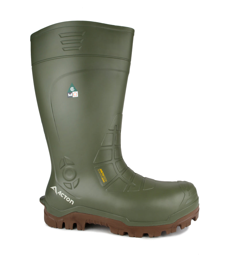 Bering, Green | 15'' PU Insulated Work Boots with Metguard Protection