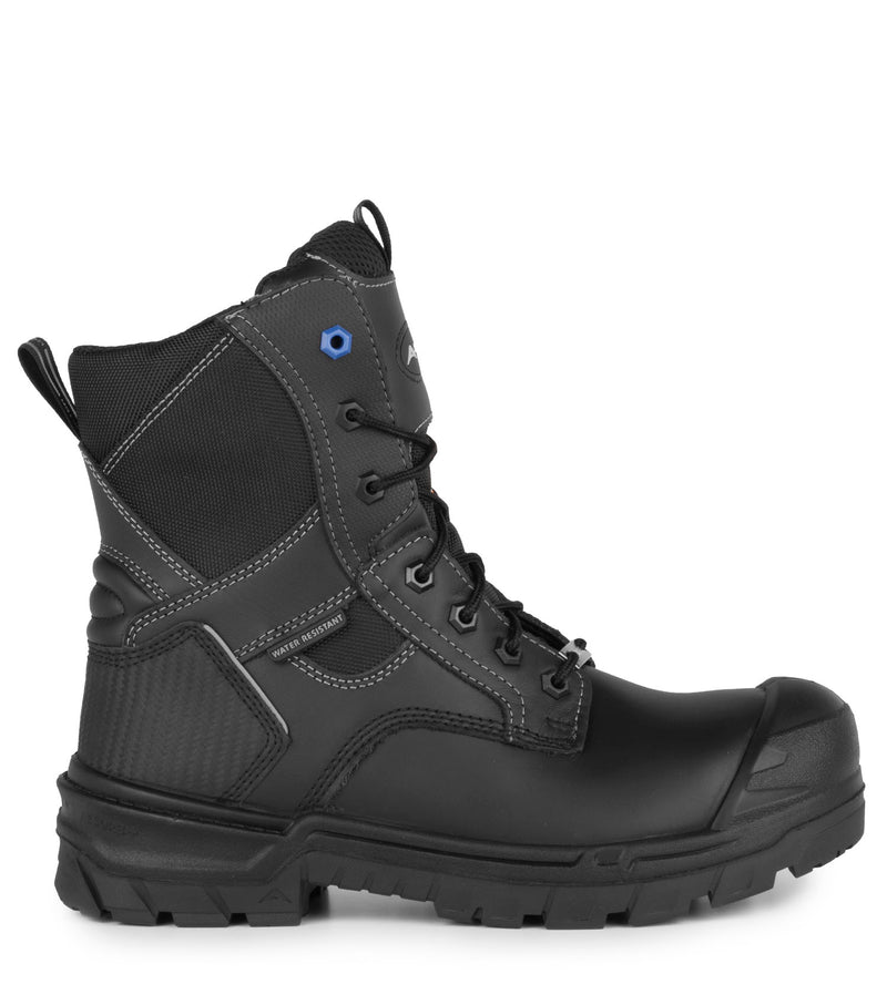 G3O, Black | 8" Leather Work Boots  |  4Grip Slip Resisting Outsole