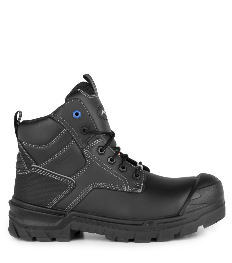 G3S, Black | 6" Leather Work Boots | 4Grip Slip Resisting Outsole