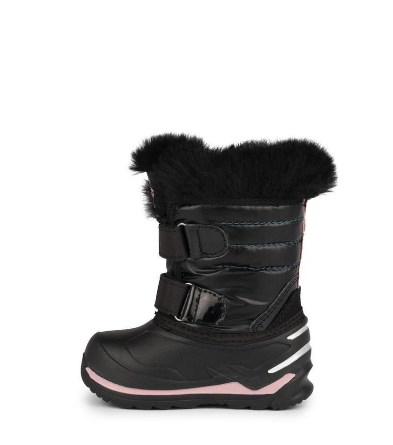 Tiny, Black & Pink | Baby Waterproof Winter Boots