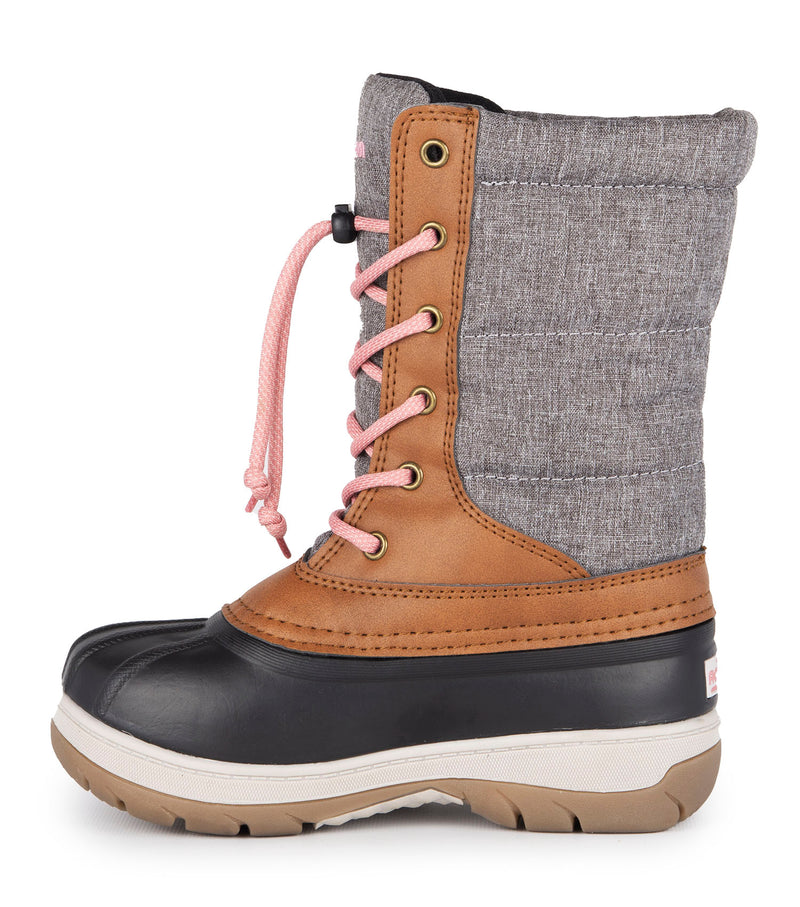 Charm, Tan | Bottes d'hiver pour enfants avec feutre amovible