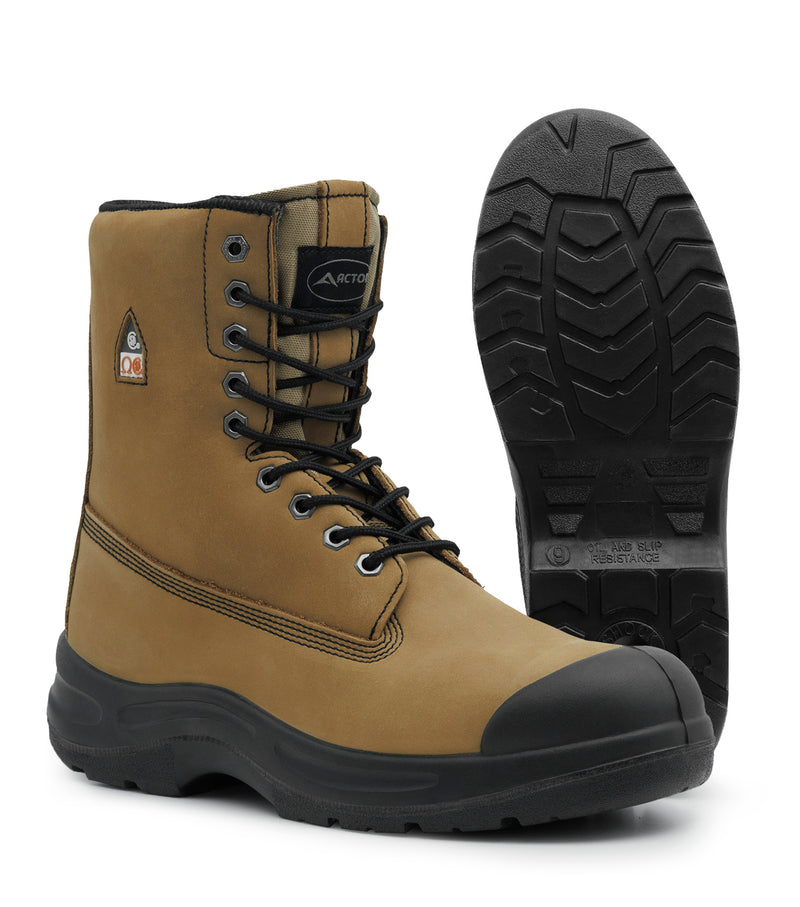 Protect8, Tan | Bottes de travail 8" en cuir