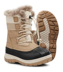 Lolly, Taupe | Bottes d'hiver pour enfants avec feutre amovible
