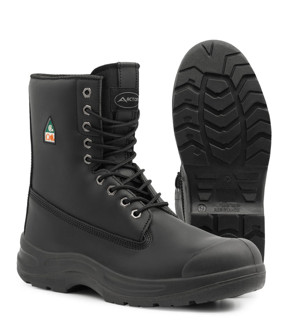 Protect8, Noir | Bottes de travail 8" en cuir