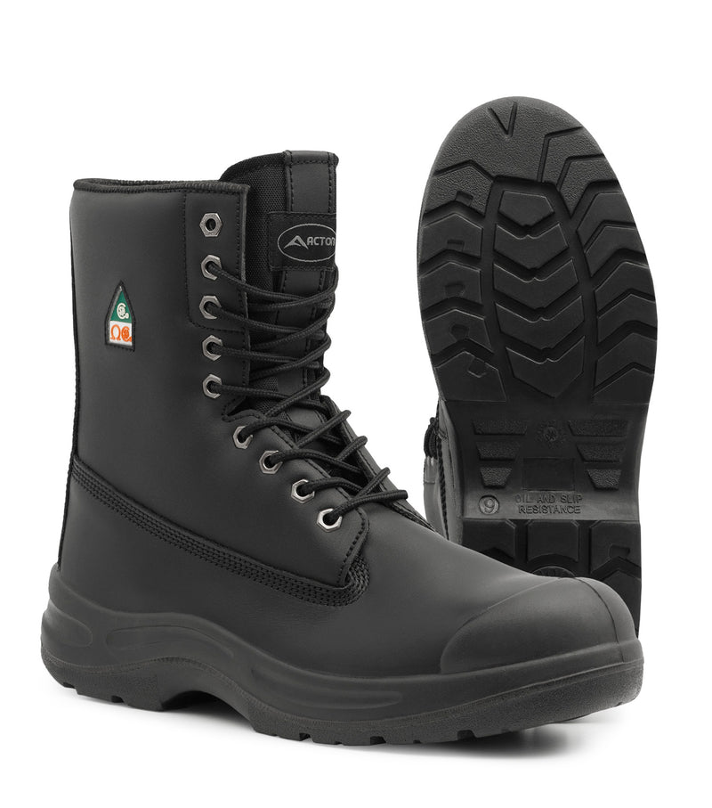 Protect8, Noir | Bottes de travail 8" en cuir