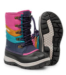 Cortina, Rose et turquoise | Bottes d'hiver enfants | feutre amovible