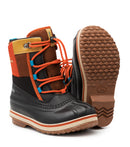Leo, Noir et Brun | Bottes d'hiver pour enfants avec feutre amovible