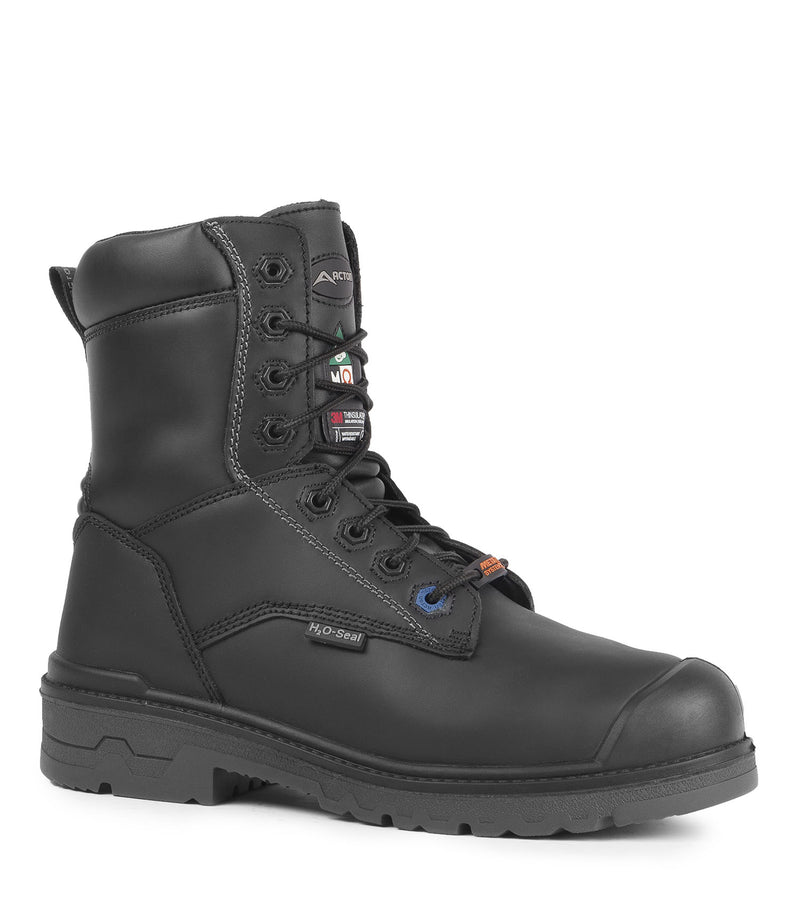 Progum-I-Met (Cuir), Noir | Bottes travail 8" protection métatarsienne