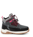 TrailBlazers, Black  and Plum| Mid-Season Hiker Boots for Kids