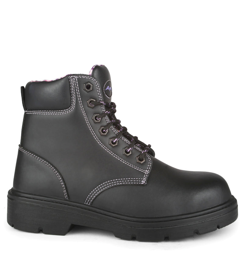 Prolady, Black | 5'' Women's Leather Work Boots 