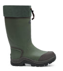 Quest, Green | 14'' Insulated Hunting and Fishing Rubber Rain Boots