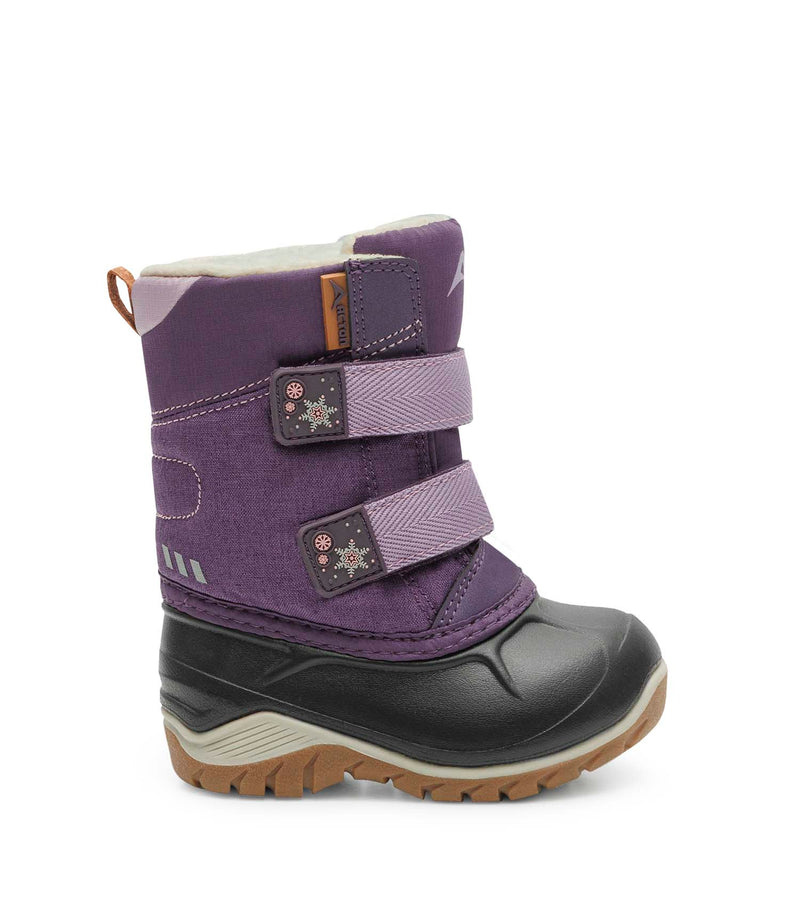 Kiddy, Mauve | Bottes d'hiver pour bébés avec feutre amovible
