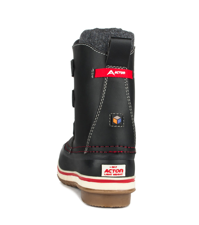 Hip Hop, Noir | Bottes d'hiver pour enfants avec feutre amovible