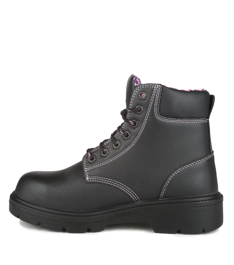 Prolady, Black | 5'' Women's Leather Work Boots 