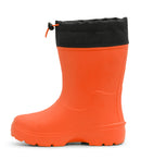 Squishy, orange | EVA Kids Rain Boot, Insulated Removable Liner