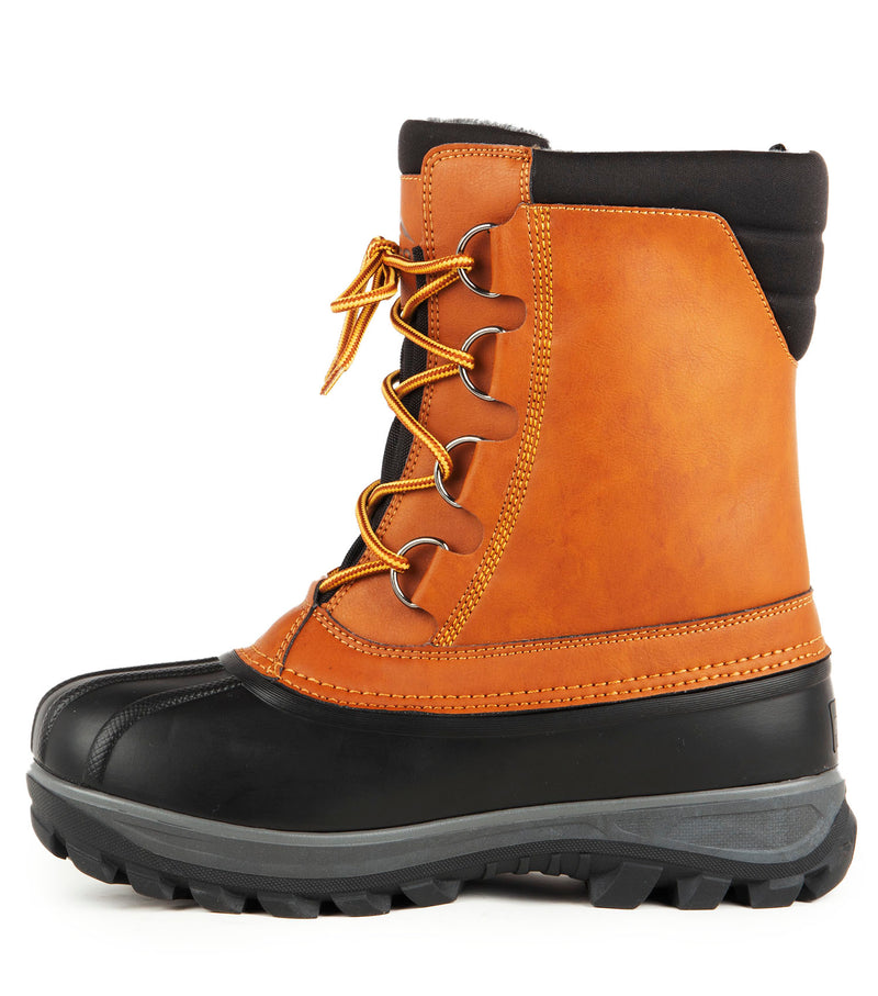 Yukon, Tan | Bottes d'hiver 9'' | Feutre amovible