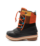 Leo, Noir et Brun | Bottes d'hiver pour enfants avec feutre amovible