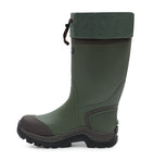 Quest, Green | 14'' Insulated Hunting and Fishing Rubber Rain Boots