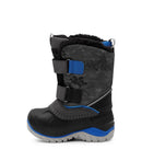 Frosty, Grey  and Blue| Kids Winter Boots with Removable Felt