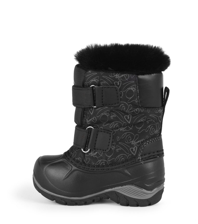 Funky, Black | Kids Winter Boots with Removable Felt