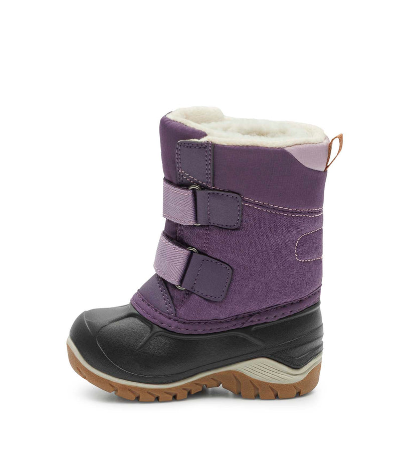 Kiddy, Mauve | Bottes d'hiver pour bébés avec feutre amovible