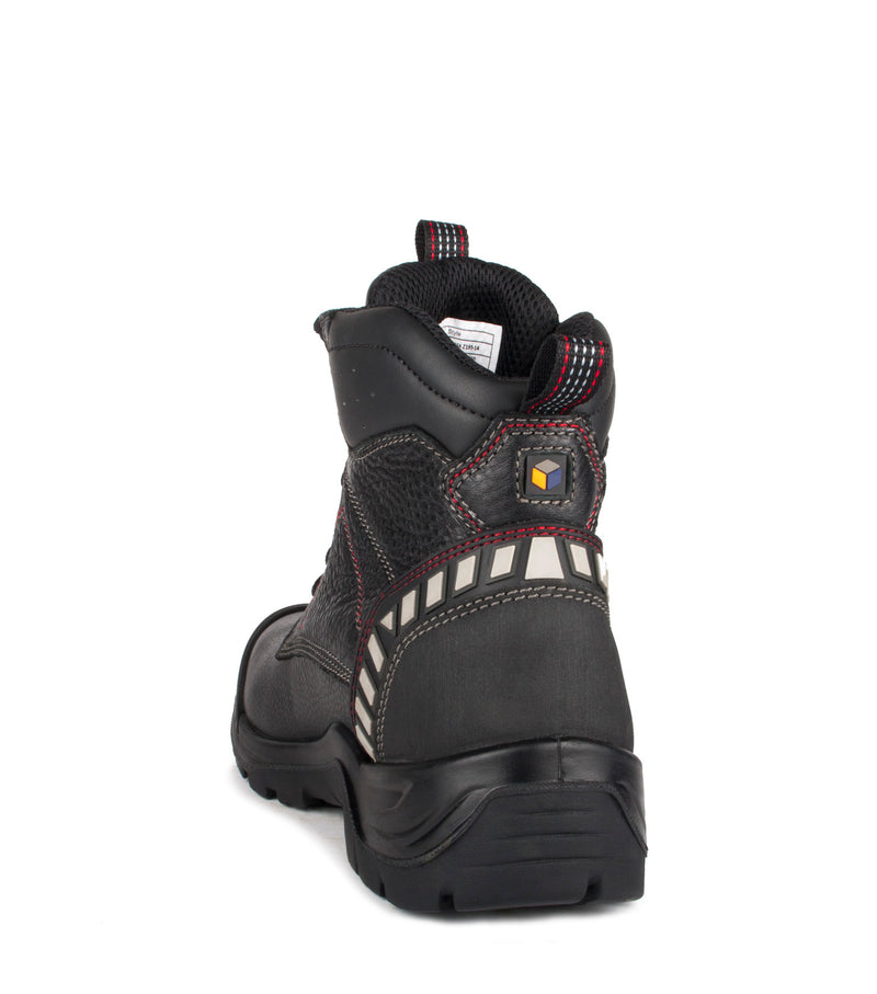 G2S, Black | 6" Leather Work Boots | 4Grip Slip Resisting Outsole