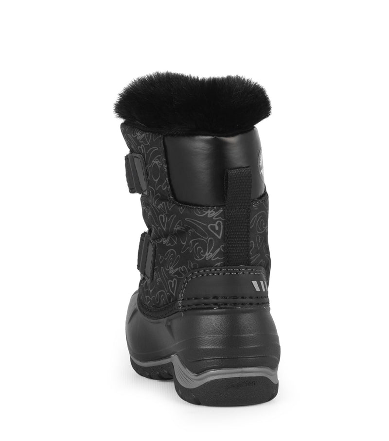 Funky, Black | Kids Winter Boots with Removable Felt