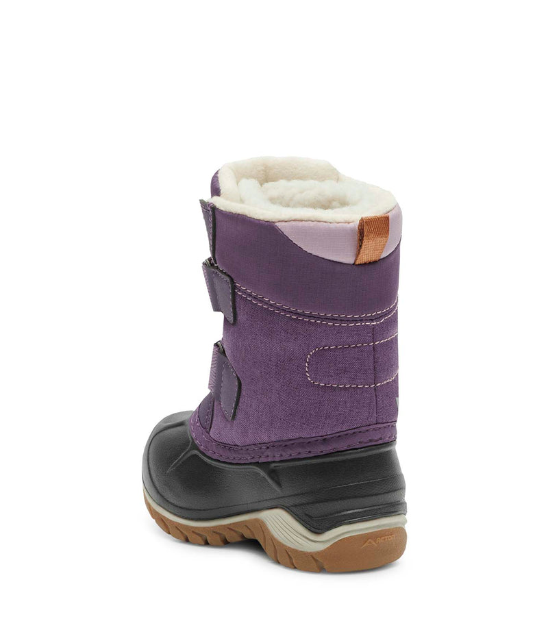 Kiddy, Mauve | Bottes d'hiver pour bébés avec feutre amovible