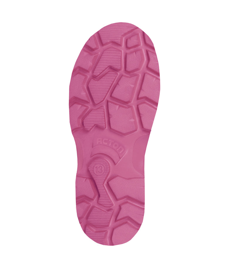 Squishy, Pink | EVA Kids Rain Boot, Insulated Removable Liner