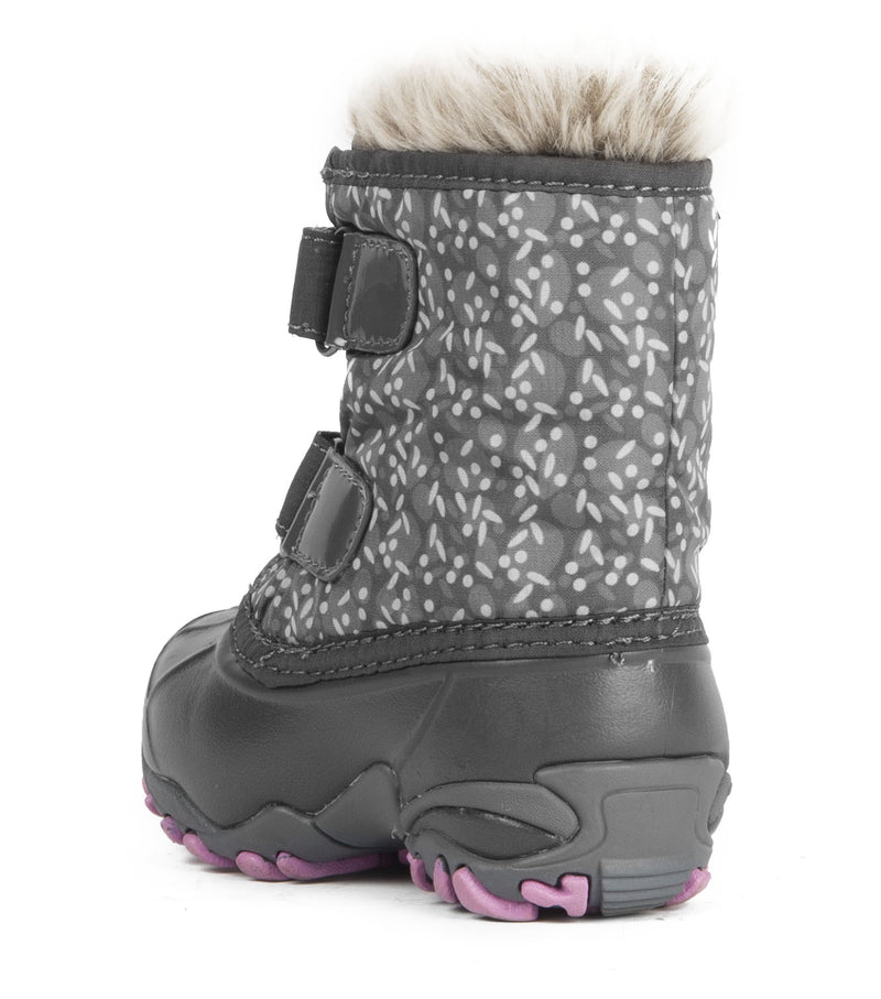 Giggle, Grey | Winter boots for toddlers with removable felt