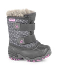 Giggle, Grey & Pink | Babies Winter Boots with Removable Felt