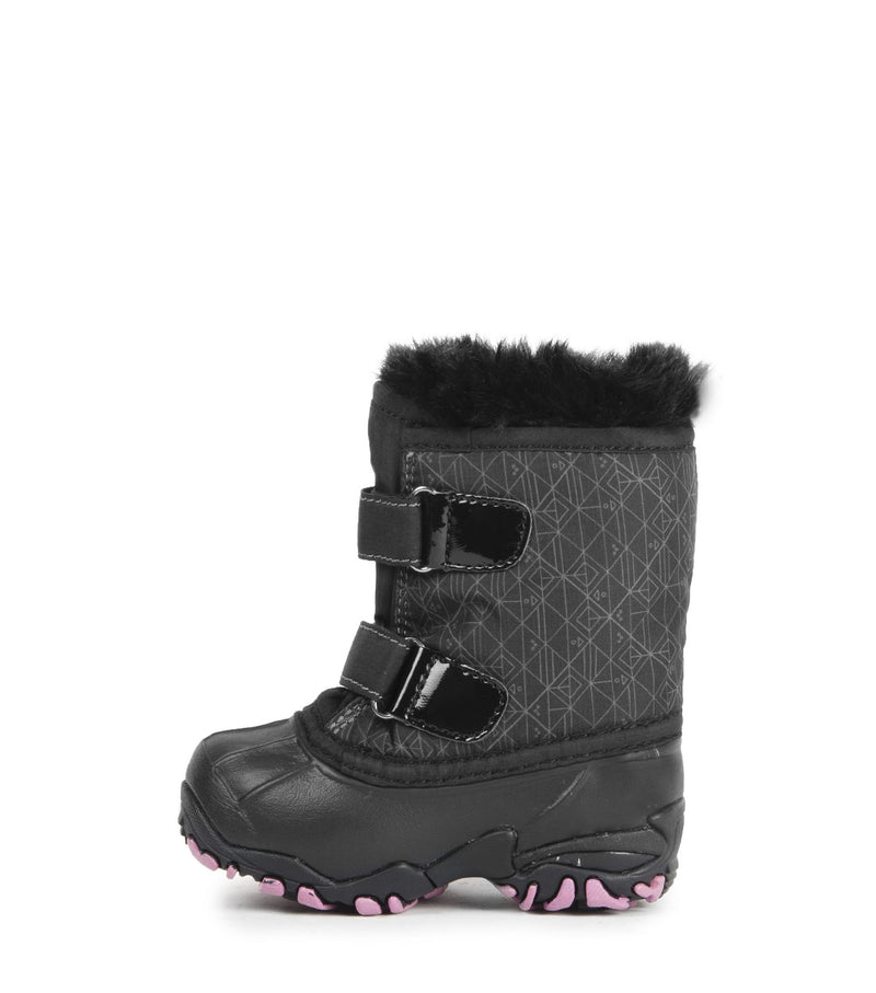 Giggle, Black |  Babies Winter Boots with Removable Felt