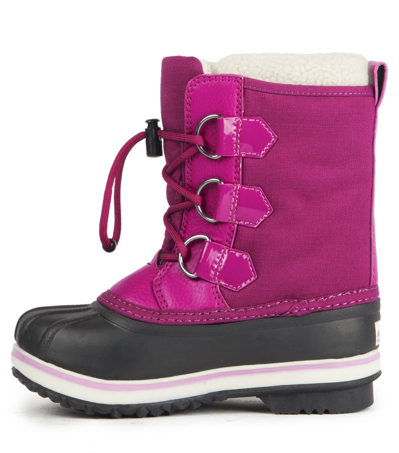 Snowflake, Pink | Kids Winter Boots with Removable Felt