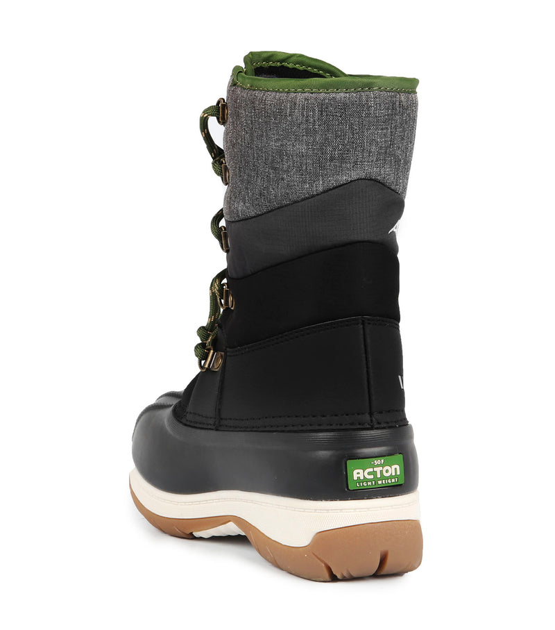 Gummy, Black | Kids Winter Boots with Removable Felt