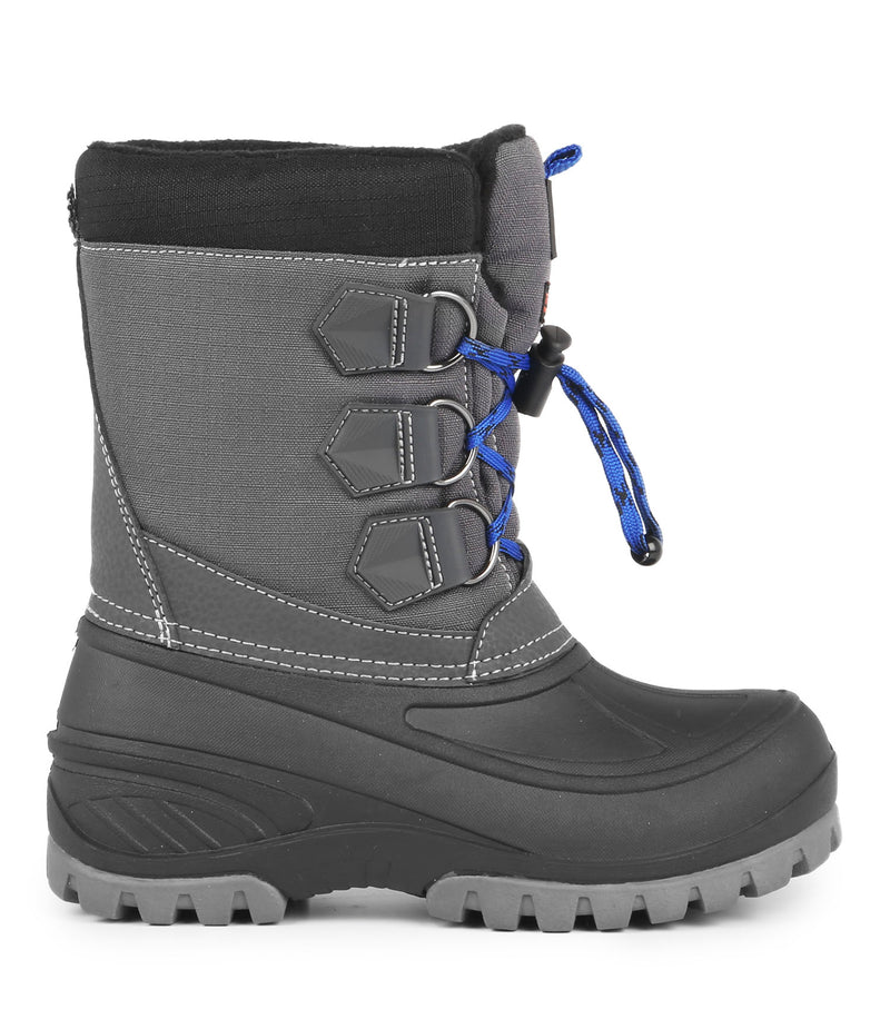 Jump, Grey & Blue | Kids Winter Boots